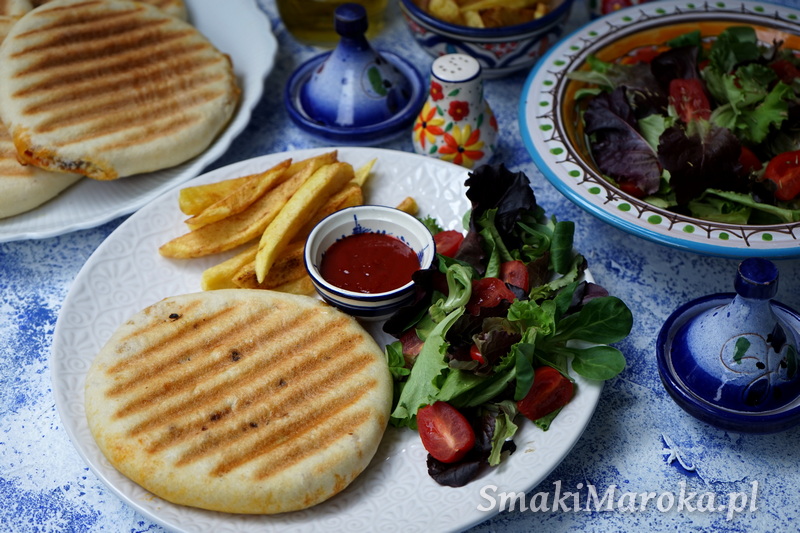 kuchnia marokańska, batbout panini, moroccan food