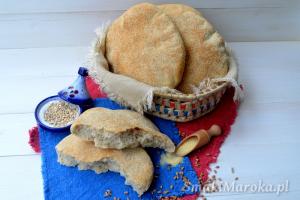 Marokański chleb khobz pszenno-jęczmienny 