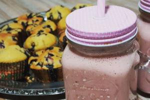 Muffiny z borówkami w wykonaniu Moniki