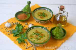Bissara jelabana - marokańska zupa z zielonego suszonego groszku