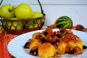 Leniwe z dynią i karmelizowanymi jabłkami