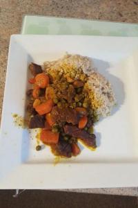 Wołowina z groszkiem i marchewką w wykonaniu Pauliny